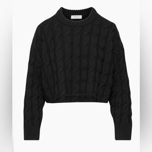 Babaton Glory Sweater- Crew Neck, Sits at Waist - Size L - Black With Tags